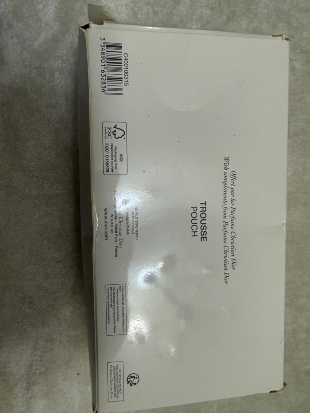 Dior White Logo Jewelry Box - Picture 2 of 5